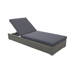 SAMA ΞΑΠΛΩΣΤΡΑ RATTAN ΓΚΡΙ  202Χ77Χ28cm