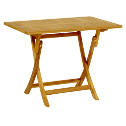 KENT ΤΡΑΠΕΖΙ ΠΤΥΣ/ΝΟ ΑΠΟ ΞΥΛΟ TEAK 150Χ90X75cm