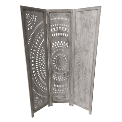 ΔΙΑΚΟΣΜΗΤΙΚΟ ΠΑΡΑΒΑΝ  3ΦΥΛΛΟ ΓΚΡΙ ΑΝΤΙΚΕ  120X170cm