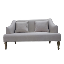 ΚΑΝΑΠΕΣ 2Θ  ΜΑΞΙΛΑΡΙΑ ΕΚΡΟΥ ΔΡΥΙΝΟΣ ΑΝΤΙΚΕ 140,5X81Χ88cm