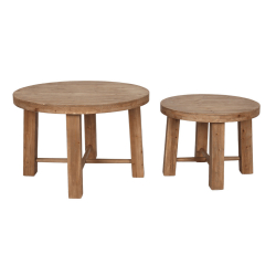 ΤΡΑΠΕΖΙ ΣΑΛΟΝΙΟΥ ΜΑΣΙΦ ΞΥΛΟ ΕΛΑΤΟ Φ60Χ45cm