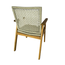 BARCELONA ΠΟΛΥΘΡΟΝΑ  ΜΠΕΖ ΞΥΛΟ ΑΚΑΚΙΑ TEAK LOOK 65.5x61.5x90cm