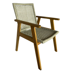 BARCELONA ΠΟΛΥΘΡΟΝΑ  ΜΠΕΖ ΞΥΛΟ ΑΚΑΚΙΑ TEAK LOOK 65.5x61.5x90cm