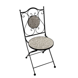 DOTS ΚΑΡΕΚΛΑ ΠΤΥΣΣΟΜΕΝΗ ΜΕ ΜΩΣΑΙΚΟ Φ38x46x92cm