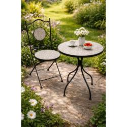 DOTS ΚΑΡΕΚΛΑ ΠΤΥΣΣΟΜΕΝΗ ΜΕ ΜΩΣΑΙΚΟ Φ38x46x92cm