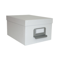 ΚΟΥΤΙ ΑΠΟΘΗΚΕΥΣΗΣ ΜΕΤΑΛΛΙΚΟ ΛΕΥΚΟ 26x16x15,5cm