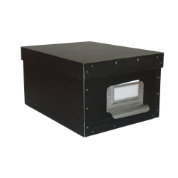ΚΟΥΤΙ ΑΠΟΘΗΚΕΥΣΗΣ ΜΕΤΑΛΛΙΚΟ ΜΑΥΡΟ 26x16x15,5cm