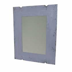 ΚΑΘΡΕΦΤΗΣ ΞΥΛΙΝΟΣ ΜΠΛΕ ΑΝΤΙΚΕ 70Χ55cm