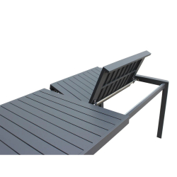 LAYO ΤΡΑΠΕΖΙ ΑΛΟΥΜΙΝΙΟΥ ΑΝΘΡΑΚΙ 180/240Χ100Χ75cm