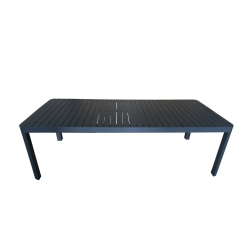 LAYO ΤΡΑΠΕΖΙ ΑΛΟΥΜΙΝΙΟΥ ΑΝΘΡΑΚΙ 180/240Χ100Χ75cm