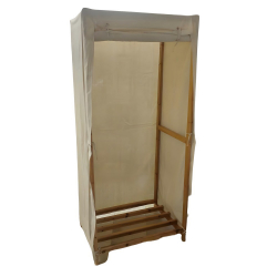  ΝΤΟΥΛΑΠΑ ΜΟΝΗ ΜΕ ΚΑΡΑΒΟΠΑΝΟ  75Χ55Χ170cm