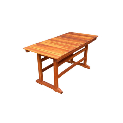 SUMMER  ΤΡΑΠΕΖΙ ΣΤΑΘΕΡΟ ΤΕΑΚ OIL FINISH 140Χ70Χ75cm