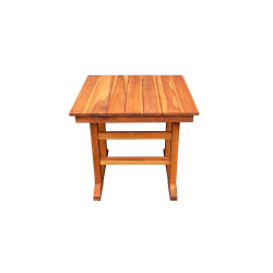SUMMER  ΤΡΑΠΕΖΙ ΣΤΑΘΕΡΟ ΤΕΑΚ OIL FINISH 77Χ70Χ72cm