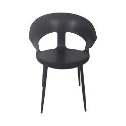 SPACE ΠΟΛΥΘΡΟΝΑ ΠΟΛΥΠΡΟΠΥΛΕΝΙΟ ΜΑΥΡΗ 53Χ59Χ79cm