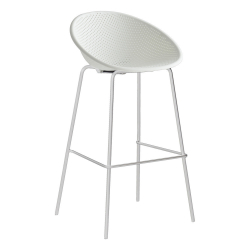 MONICA ΣΚΑΜΠΩ BAR ΠΟΛΥΠΡΟΠΥΛΕΝΙΟ ΛΕΥΚΟ 49Χ50Χ87cm