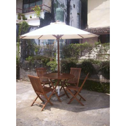 SUMATRA ΟΜΠΡΕΛΑ ΚΗΠΟΥ ΛΕΥΚΗ Φ300x250cm