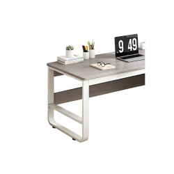 Γραφείο Salto pakoworld με συρταριέρα-MDF γκρι-λευκό 120x48x74εκ