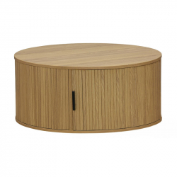 Τραπέζι σαλονιού Scandi pakoworld MDF σε φυσική απόχρωση Φ80x35.5εκ