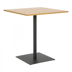 Τραπέζι Nerobian pakoworld mdf σε sonoma απόχρωση 70x70x75εκ