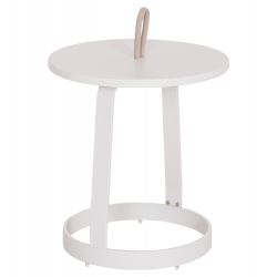 ΤΡΑΠΕΖΙ ΒΟΗΘΗΤΙΚΟ ΕΞ.ΧΩΡΟΥ MINO HM6432.02 ΑΛΟΥΜΙΝΙΟ ΛΕΥΚΟ & ΣΧΟΙΝΙ ΜΠΕΖ Φ47x53Υεκ