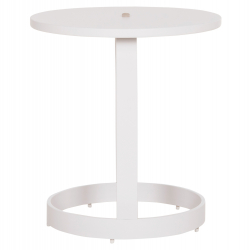 ΤΡΑΠΕΖΙ ΒΟΗΘΗΤΙΚΟ ΕΞ.ΧΩΡΟΥ MINO HM6432.02 ΑΛΟΥΜΙΝΙΟ ΛΕΥΚΟ & ΣΧΟΙΝΙ ΜΠΕΖ Φ47x53Υεκ