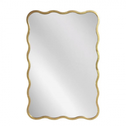 Artekko Dia Χρυσός Μεταλλικός Καθρέπτης Τοίχου (61x2.5x91)cm