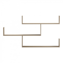 Ραφιέρα τοίχου Tiber pakoworld sonoma 120x22x67εκ