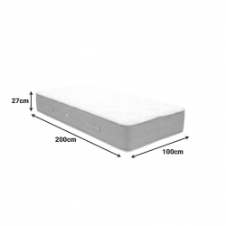 Στρώμα Sleepy pakoworld bonnel spring διπλής όψης 27cm 100x200εκ