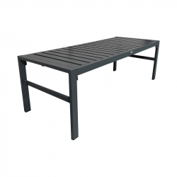 Σαλόνι Gardenly Ι pakoworld σετ 4τμχ αλουμίνιο σε ανθρακί απόχρωση με ανθρακί μαξιλάρια