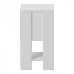 Κομοδίνο Reppo pakoworld λευκό 30x30x55εκ