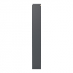 Βιβλιοθήκη Corpus pakoworld ανθρακί-sonoma 61x22x162εκ