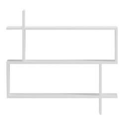 Ραφιέρα τοίχου Paralel pakoworld λευκό 70x22x65,5εκ