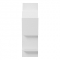 Ραφιέρα τοίχου Paralel pakoworld λευκό 70x22x65,5εκ