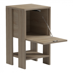 Κομοδίνο Reppo pakoworld sonoma 30x30x55εκ