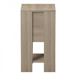 Κομοδίνο Reppo pakoworld sonoma-ανθρακί 30x30x55εκ