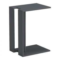 Βοηθητικό τραπέζι Muju pakoworld ανθρακί 30x40x55εκ