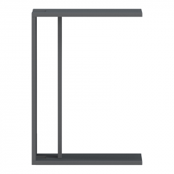 Βοηθητικό τραπέζι Muju pakoworld ανθρακί 30x40x55εκ