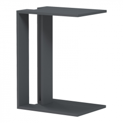 Βοηθητικό τραπέζι Muju pakoworld ανθρακί 30x40x55εκ