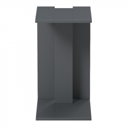 Βοηθητικό τραπέζι Muju pakoworld ανθρακί 30x40x55εκ