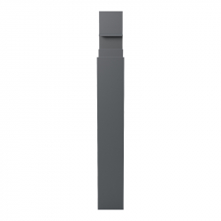 Βιβλιοθήκη Manco pakoworld ανθρακί 122x25.5x188εκ