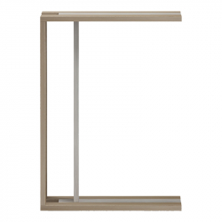 Βοηθητικό τραπέζι Muju pakoworld sonoma- μπεζ οψη μαρμάρου 30x40x55εκ