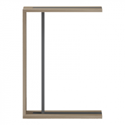 Βοηθητικό τραπέζι Muju pakoworld sonoma- ανθρακί 30x40x55εκ