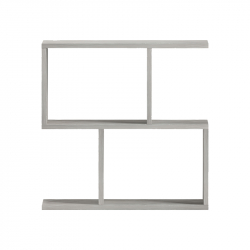 Βοηθητικό τραπέζι-βιβλιοθήκη Wesmol pakoworld γκρι όψη μαρμάρου 50x20x50εκ