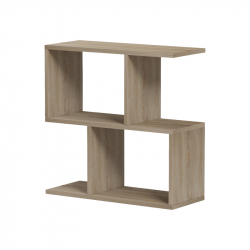 Βοηθητικό τραπέζι-βιβλιοθήκη Wesmol pakoworld sonoma 50x20x50εκ