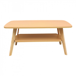 Τραπέζι σαλονιού Komela I mdf σε φυσική απόχρωση 100x48x45cm
