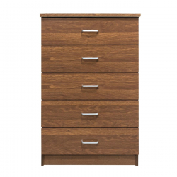 DRAWER Συρταριέρα με 5 Συρτάρια, Απόχρωση Καρυδί  60x40x97cm