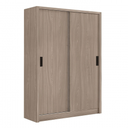 VANITY Ντουλάπα Δίφυλλη - Συρόμενη, Απόχρωση Sonoma Oak  120x60x200cm