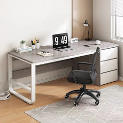 ΓΡΑΦΕΙΟ με 3 Συρτάρια Μέταλλο Βαφή Άσπρο - Grey  120x48x74cm