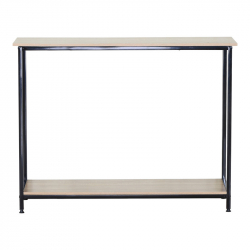Κονσόλα Shima pakoworld 2τεμ. oak- μαύρο μέταλλο 106x35x81εκ