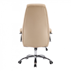 Καρέκλα γραφείου διευθυντή Sonar pakoworld μπεζ pu 61x57x120-128εκ
